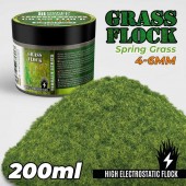 Green Stuff World 8435646506579ES Static Grass Flock 4-6 mm - SPRING GRASS - 200 ml