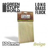 Green Stuff World 8435646507095ES Long Grass Flock 100mm - Beige (7 gr)