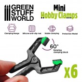 Green Stuff World 8435646508948ES Mini hobby clamps (6 pcs)
