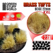 Green Stuff World 8435646509501ES Grass TUFTS XXL - 22mm self-adhesive - BEIGE (22 pcs.)