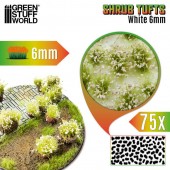 Green Stuff World 8435646525105ES Shrub Tufts - 6 mm - self-adhesive - White - 75 pcs.