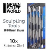 Green Stuff World 8436554360123ES Sculpting Tools Set (10 tools)
