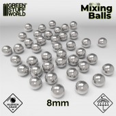 Green Stuff World 8436554365302ES Mixing balls 8 mm - Set of 40 pcs.