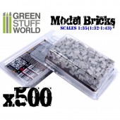 Green Stuff World 8436554367023ES Model Bricks - Grey (500 pcs.)