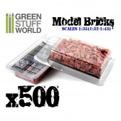 Green Stuff World 8436554367054ES Model Bricks - Red (500 pcs)
