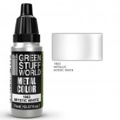 Green Stuff World 8436574502220ES Acrylic Metal Paint - MYSTIC WHITE 17ml
