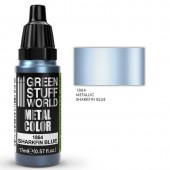Green Stuff World 8436574502237ES Acrylic Metal Paint - SHARKFIN BLUE 17ml
