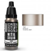 Green Stuff World 8436574502244ES Acrylic Metal Paint - TINMETAL GREY (17ml)