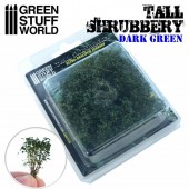 Green Stuff World 8436574504231ES Tall Shrubbery - Dark Green  (8x8x3cm)