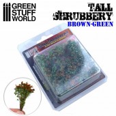 Green Stuff World 8436574504293ES Tall Shrubbery - Brown Green (8x8x3cm)