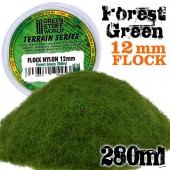 Green Stuff World 8436574504453ES Static Grass Flock 12mm - Forest Green (280 ml)