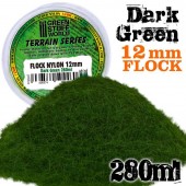 Green Stuff World 8436574504460ES Static Grass Flock 12mm - Dark Green (280 ml)