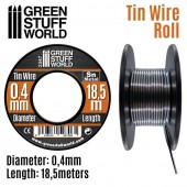 Green Stuff World 8436574507065ES Flexible tin wire roll (thickness: 0.4mm, length: 18.5m)