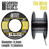 Green Stuff World 8436574507072ES Flexible tin wire roll 0.5mm