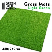 Green Stuff World 8436574508277ES Grass Mats - Light Green 38x26cmx4mm