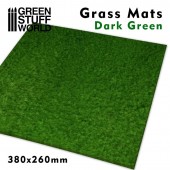 Green Stuff World 8436574508284ES Grass Mats - Dark Green 38x26cmx4mm