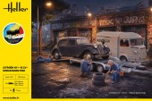 Heller 52335 STARTER KIT Citroen HY + 15CV - Urban Barn Find 1:24