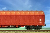 HGD 40034 Vagon cu prelata Rils, DB Cargo Romania, epoca VI