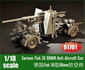 I LOVE KIT 61701 German Flak 36 88MM Anti-Aircraft Gun 1:18