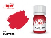 ICM 1047 RED Matt Red bottle 12 ml 