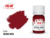 ICM 1048 RED Wine Red bottle 12 ml 
