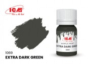 ICM 1069 GREEN Extra Dark Green bottle 12 ml 