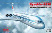 ICM 14405 Ilyushin-62M Soviet Passenger Aircraft 1:144