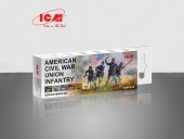 ICM 3013 Acrylic Paint Set for American Civil War 6 x12 ml 