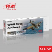 ICM 3018 Acrylic Paint Set for WWII Royal Air Force 