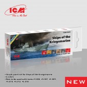ICM 3029 Acrylic paint set for Ships of the Kriegsmarine 6 X12 ml 