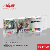 ICM 3030 Acrylic paint set for Civilians 6X12 ml 