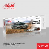 ICM 3073 Acrylic paint set for Leopard tanks