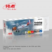ICM 3083 Acrylic paint set Training airplanes of the 1930s and 1940s