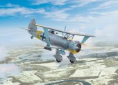 ICM 32015 Hs 123A-1 (late), WWII German attack aircraft (100% new molds) 1:32