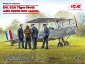 ICM 32037 DH. 82A Tiger Moth with WWII RAF cadets 1:32