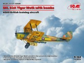 ICM 32038 DH. 82A Tiger Moth with bombs WWII British training aircraft 1:32