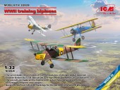 ICM 32039 WWII training biplanes (BÃ¼cker BÃ¼ 131D, DH.82A Tiger Moth, Stearman PT-17) 1:32