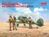 ICM 32043 Gloster Gladiator Mk.I with British Pilots in Tropical Uniform 1:32