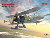 ICM 32044 J-8 Gladiator WWII Swedish Fighter 1:32