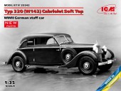 ICM 35542 Mercedes-Benz Typ 320 (W142) Cabriolet Soft Top, WWII German staff car 1:35