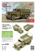 ICM 35593 G7107 WWII Army Truck (100% new molds) 1:35