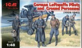 ICM 48082 1:48 German Luftwaffe Pilots and Ground Personnel (1939-1945) - 7 figures