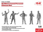 ICM 48087 US Pilots & Ground Personnel (Vietnam War) (5 figures) (100% new molds) 1:48