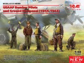 ICM 48088 USAAF Bomber Pilots and Ground Personnel (1944-1945) (100% new molds) 1:48