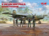 ICM 48280 B-26K with USAF Pilots & Ground Personnel 1:48