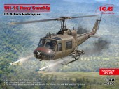 ICM 48293 UH-1C Huey Gunship, US Attack Helicopter (100% new moulds) 1:48