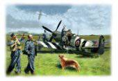 ICM 48801 Spitfire Mk IX with RAF Pilots /Ground Crew 1:48