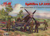 ICM 48802 Spitfire Mk LF IXE with RAF Pilots/Ground Crew 1:48