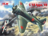 ICM 72072 1:72 I-16 type 18 WWII Soviet Fighter