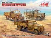 ICM DS3507 1:35 Wehrmacht 3t Trucks (V3000S, KHD S3000, L3000S)